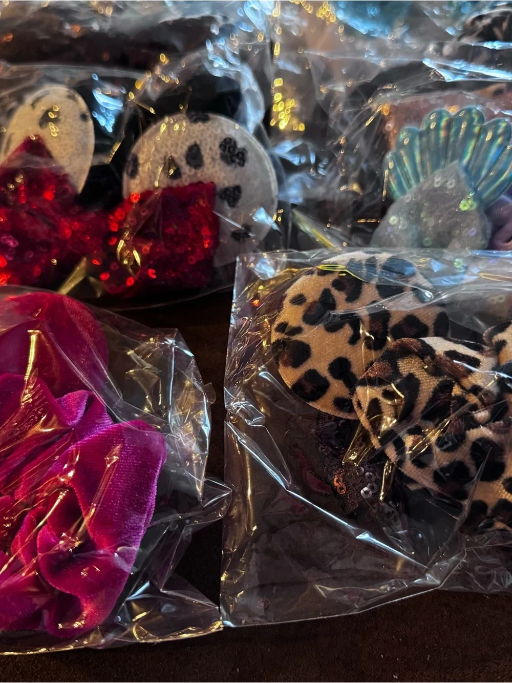 Bulk Lot- 20 Brand New High Quality Minnie Ear Hair Scrunchies-Wholesale Pricing